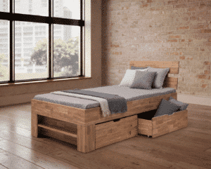 Masivní dubová postel Sofi Kubus 90×200 cm