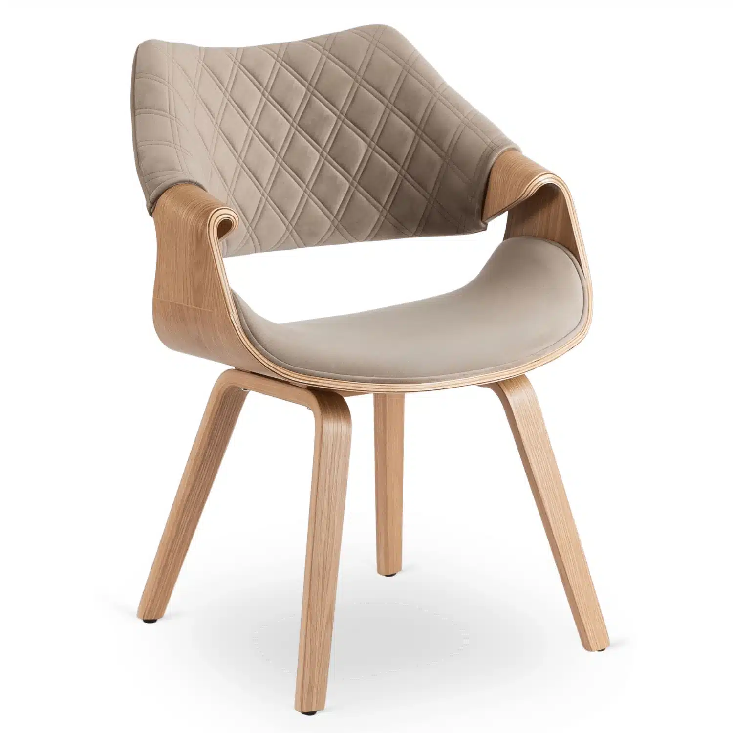 Křesílko Luise je ideální volbou pro všechny, kteří hledají spojení moderního designu, kvalitních materiálů a maximálního pohodlí. Elegantní křivky, přírodní dubové dřevo a komfortní čalounění vytváří harmonický kus nábytku, který dodá každému prostoru výjimečný charakter.