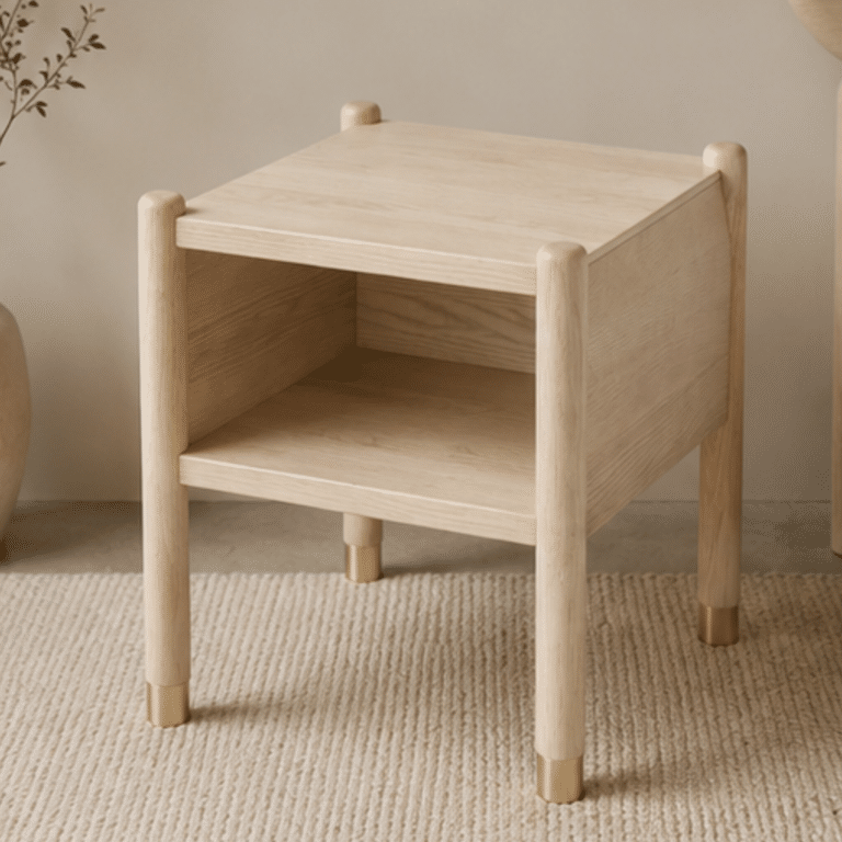 Walora natural přináší do interiéru harmonii masivního dřeva a elegantních zlatých akcentů. Každý detail, od výrazné kresby jasanu až po zaoblené nohy se zlatými konci, podtrhuje jeho osobitý charakter. Ideální volba pro útulnou a stylovou ložnici.