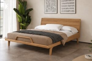Postel z masivu 180×200 Nordica dekor dub